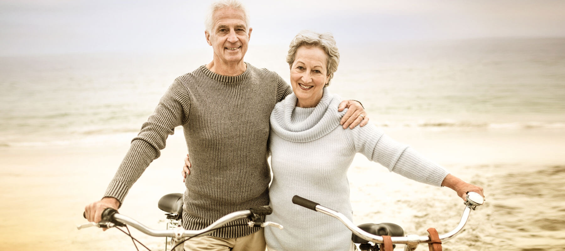 Elderly Couple Bike